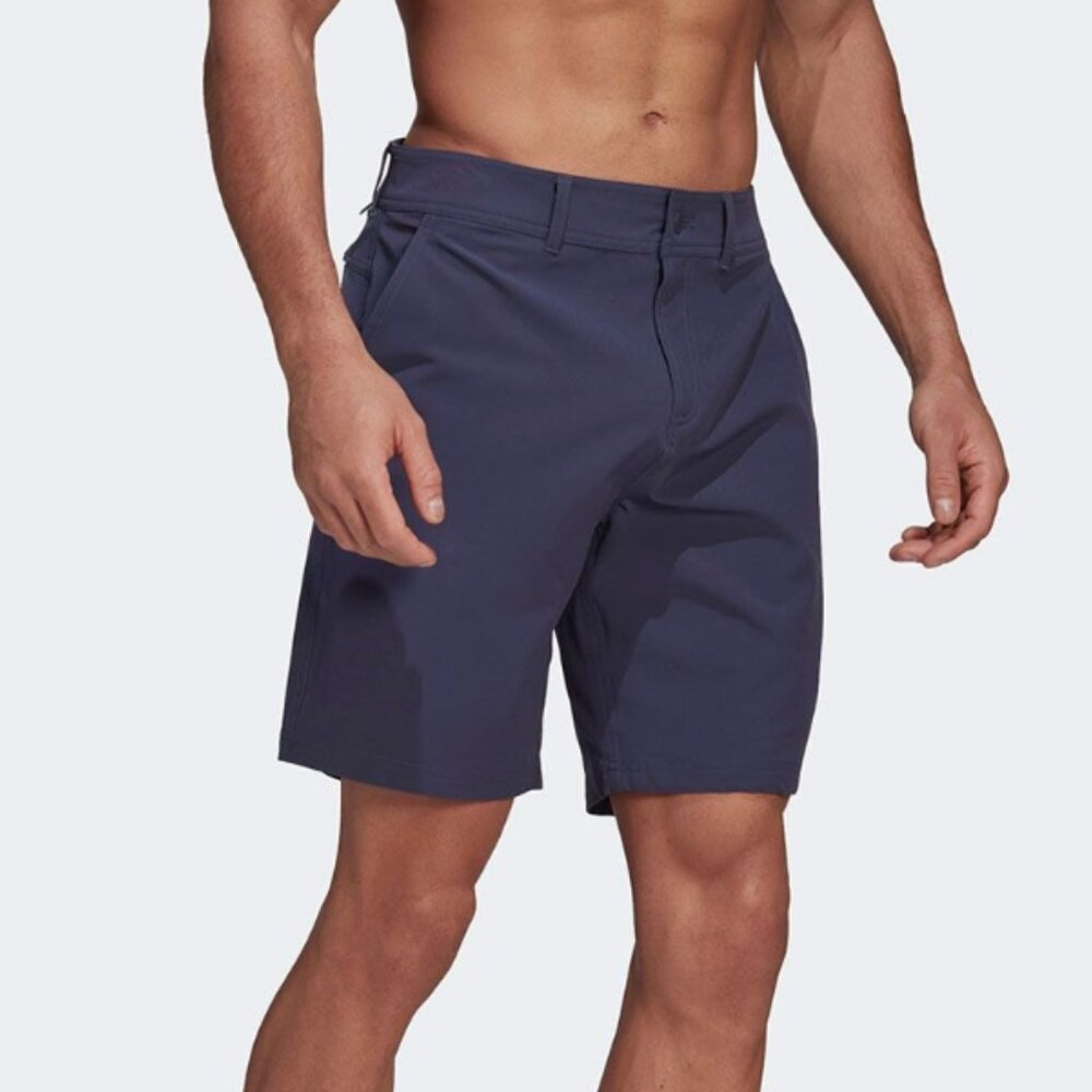 adidas Men's 36 Classic Length Packable Swim Shorts Navy Blue No Liner Beach